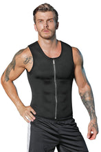 Load image into Gallery viewer, Men's Waist Training Zippered Sauna Vest - Burn Fat & Tone Up Fast!
