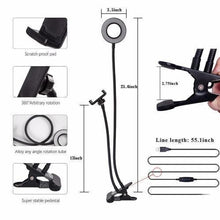 Load image into Gallery viewer, Professional Selfie Ring Light with Cell Phone Holder Stand for Live Stream