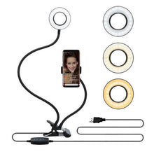 Load image into Gallery viewer, Professional Selfie Ring Light with Cell Phone Holder Stand for Live Stream