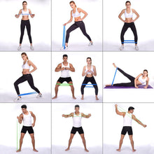 Load image into Gallery viewer, 5 Pack Resistance Band Loop Workout Set with Gym Carry Bag - Progression Strength Levels