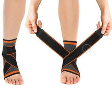 Load image into Gallery viewer, Ankle Brace - Compression Support Sleeve - Adjustable Stabilizer Straps
