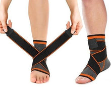 Load image into Gallery viewer, Ankle Brace - Compression Support Sleeve - Adjustable Stabilizer Straps
